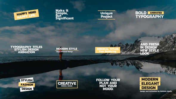 Bold Text Titles After Effects - VideoHive 49834208