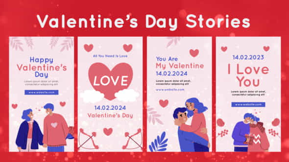 Valentines Day Instagram Stories - VideoHive 50214567