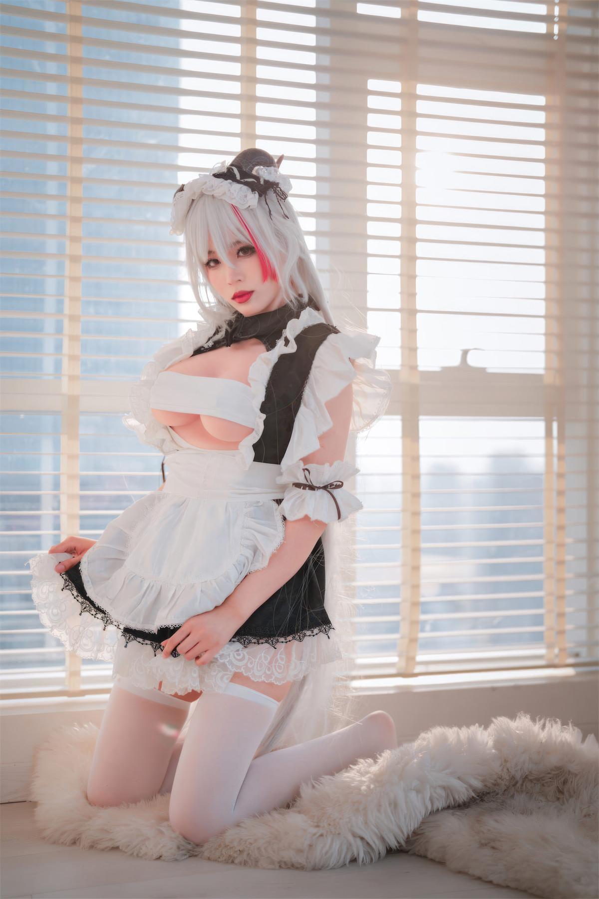 Cosplay 轩萧学姐 碧蓝航线 埃吉尔女仆(3)