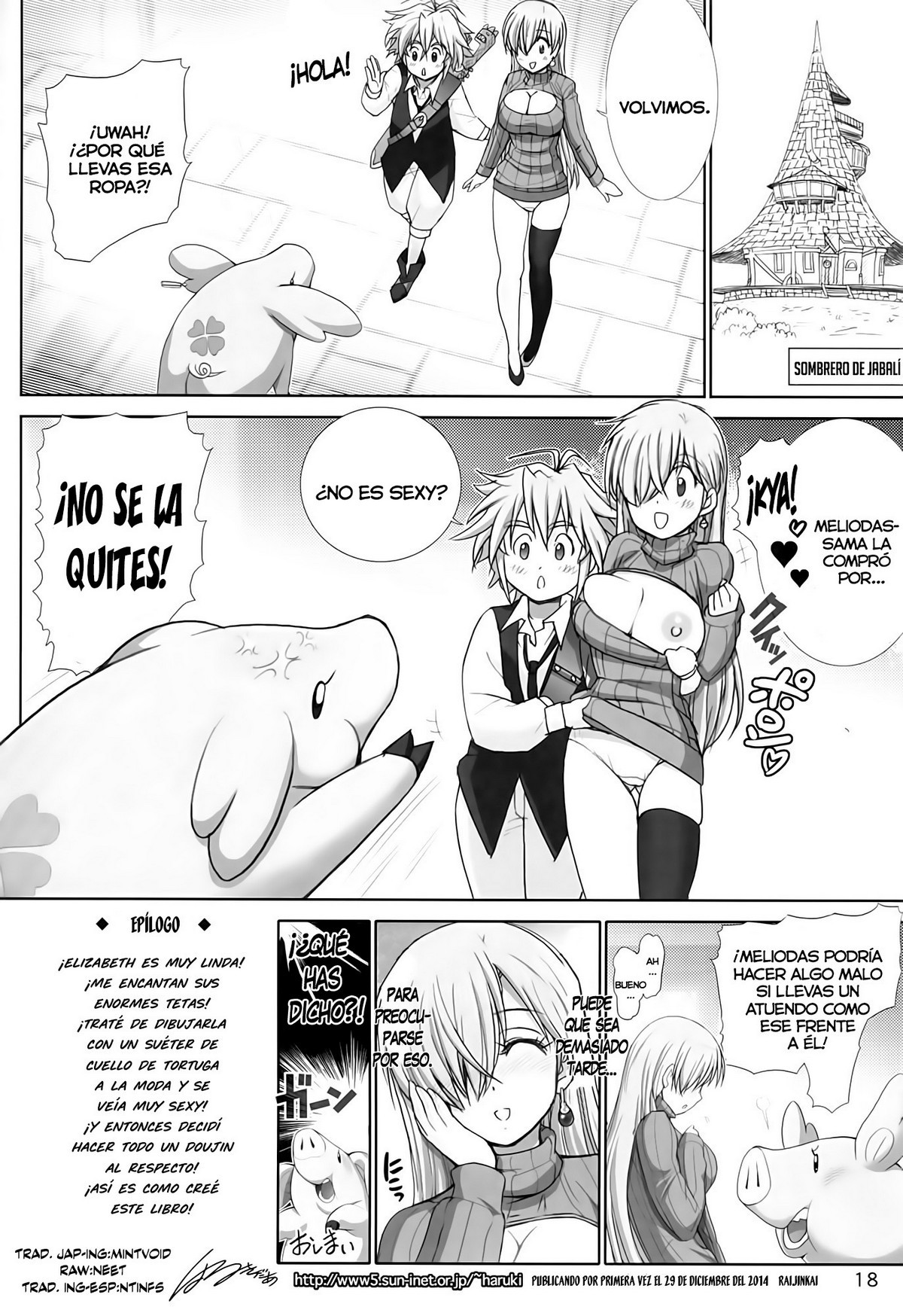 Elizabeth ni Rei no Sweater Kisete mita (Nanatsu no Taizai) xxx comics manga porno doujin hentai español sexo 