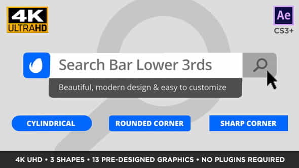 Search Bar Titles and Lower - VideoHive 15184157