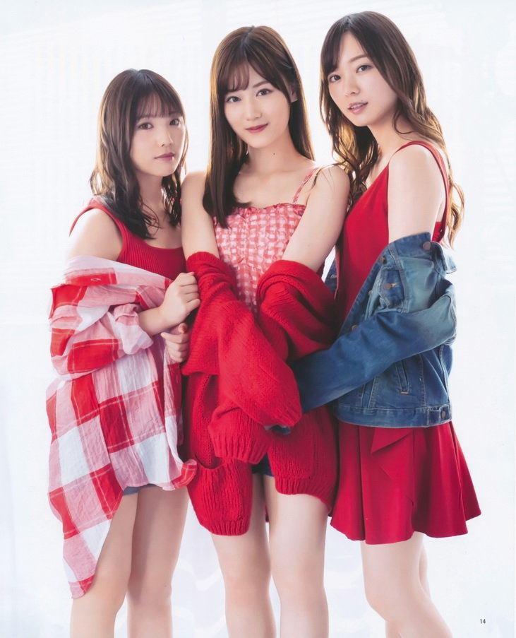 Minami Umezawa 梅澤美波, Yuki Yoda 与田祐希, Mizuki Yamashita 山下美月, BOMB! 2019.12 (ボム 2019年12月号)(9)