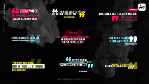 Quotes Titles Ae - VideoHive 50112419