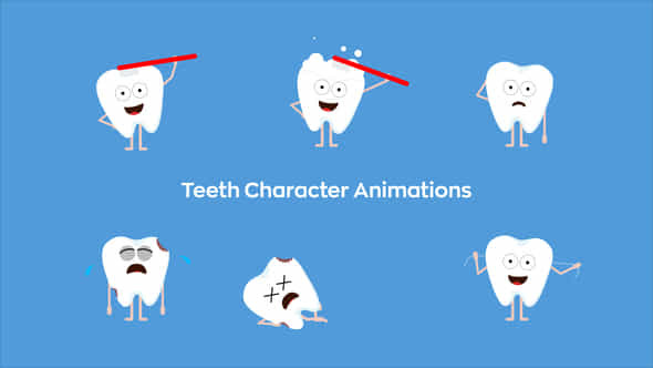 Teeth Character Animations - VideoHive 45604528