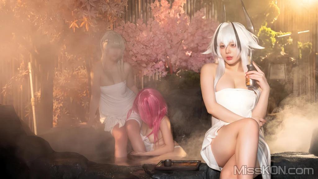 Coser@小瑶幺幺 & 九言 & 喜茶苍苍子: 碧蓝 温泉之旅 (66 photos)(10)