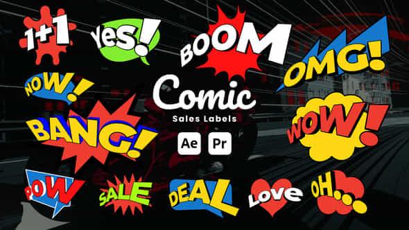 Cartoon Sale Label - VideoHive 51223142