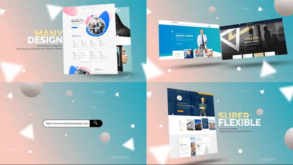 Abstract Website Mockup Promo - VideoHive 26352762