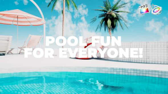 Poolside Paradise Logo Reveal - VideoHive 53634568