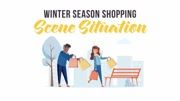 Winter season shopping - VideoHive 29247075