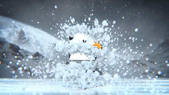 Winter Snow Logo Revealer - VideoHive 13556540