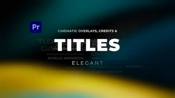 Titles Elegant Cinematic - VideoHive 35871848