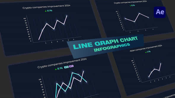 Line Graph Chart Infographics - VideoHive 50381564