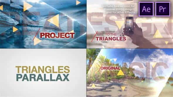 Triangles World of Parallax - VideoHive 29360595