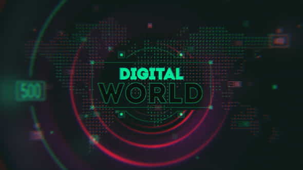 Digital World Opener - VideoHive 15654657