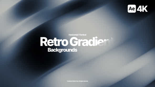 Retro Gradient Backgrounds - VideoHive 58608630