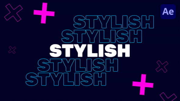Stylish Typography Intro - VideoHive 39144929