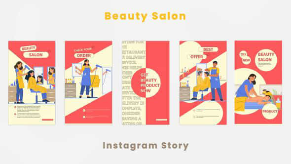 Beauty Salon Instagram Story - VideoHive 44422085