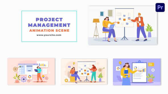 Project Management Flat - VideoHive 47881925