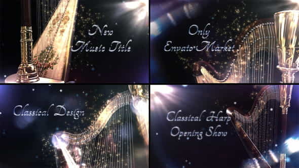 Harp - Classical Instrument Title - VideoHive 29297369