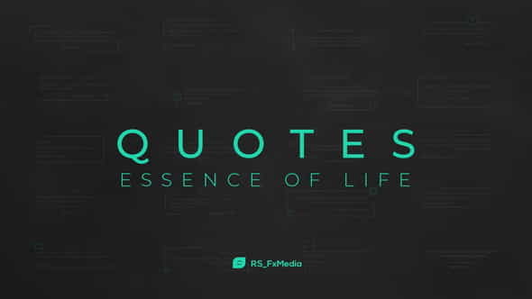 Quotes Titles | Essence of - VideoHive 32000634