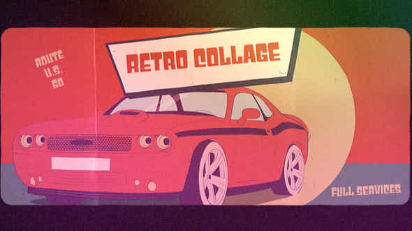 Retro Collage Opener - VideoHive 54446530