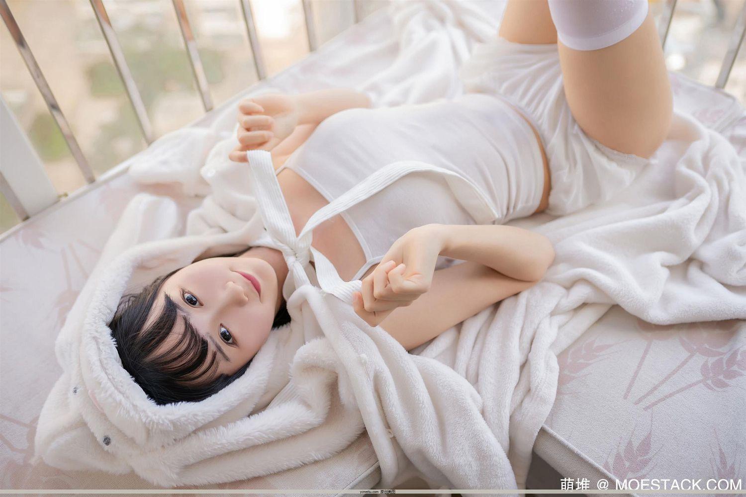 福利妹子图-萌系小姐姐治愈系美少女Coser@木绵绵OwO – 浴巾兔子[42P](25)