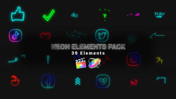 Neon Elements Pack - VideoHive 34320570