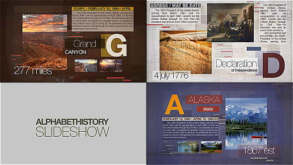 Alphabet of History Slideshow - VideoHive 15810439