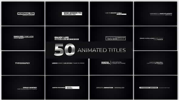 Animated Titles - VideoHive 38182063