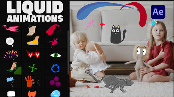 Liquid Stickers for - VideoHive 36867406