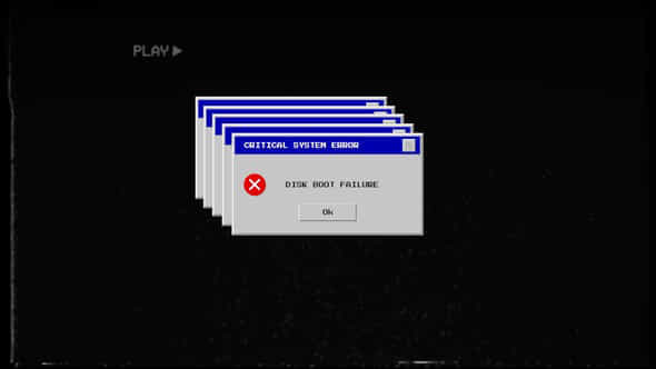 System Failure Pc - VideoHive 58870534