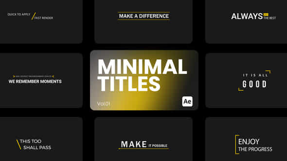 Minimal Titles 01 - VideoHive 44259463