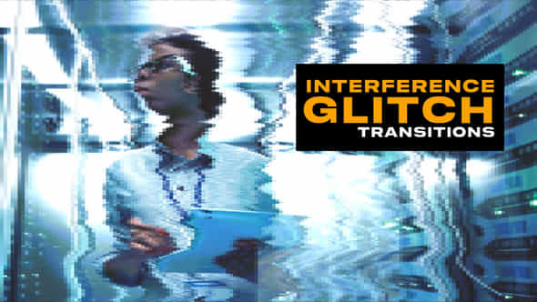 Interference Glitch Transitions - VideoHive 45825535