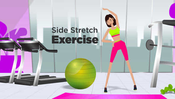 Side Stretch Exercise - VideoHive 39219540