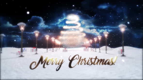 Merry Christmas Logo Reveal - VideoHive 25269473