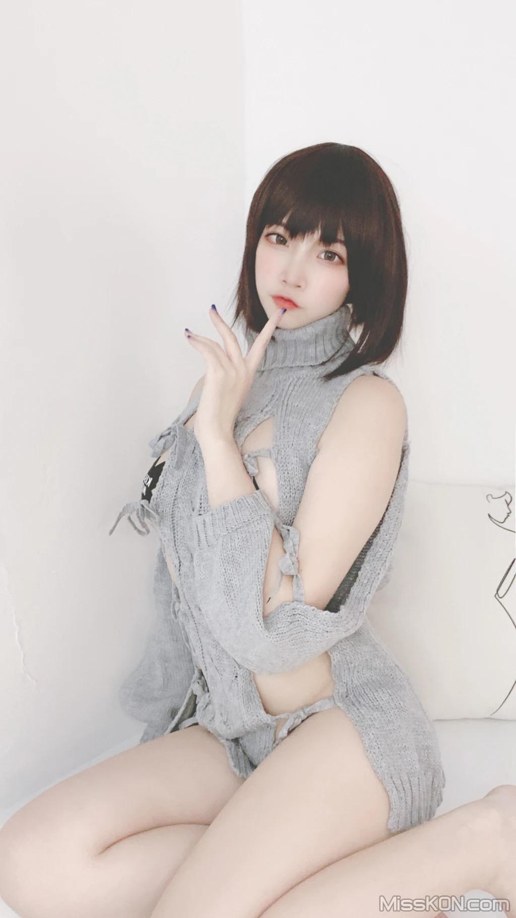 Coser@二佐Nisa: 私房洞洞毛衣 (66 photos )(41)