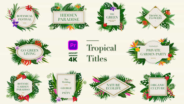 Tropical Titles - VideoHive 24003189