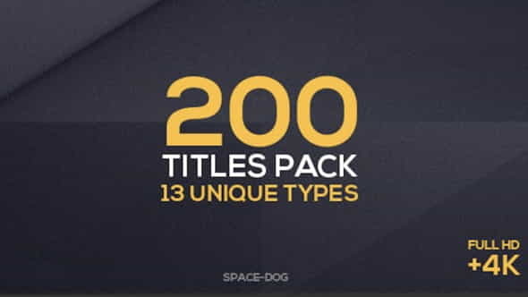 200 Titles Collection | Premiere - VideoHive 24651785