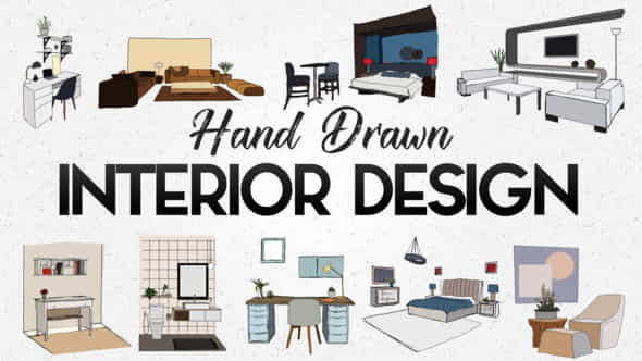 Hand Drawn Interior Designs - VideoHive 22352602