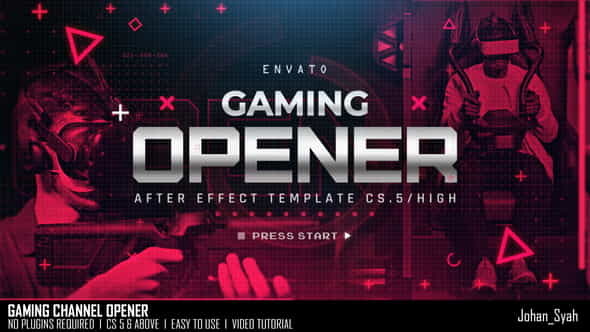 Gaming Channel Opener - VideoHive 38384826