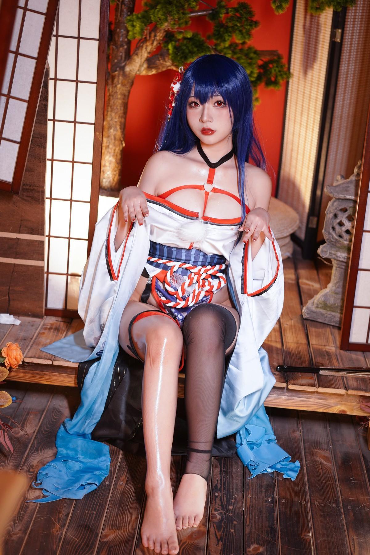 Cosplay Yuuhui玉汇 EroPhone Re 真子-和服抹油 Set.01(36)