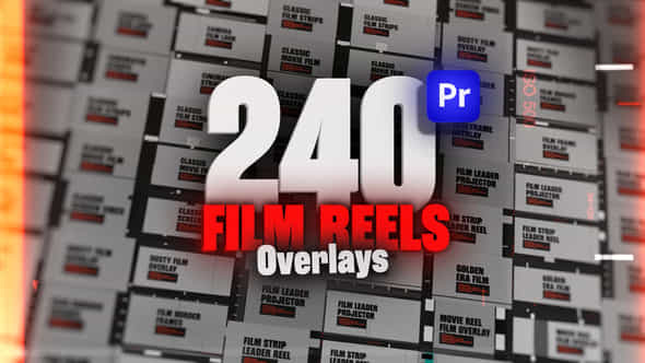 Animated Film Reel Overlays Pack For Premiere Pro - VideoHive 53921941