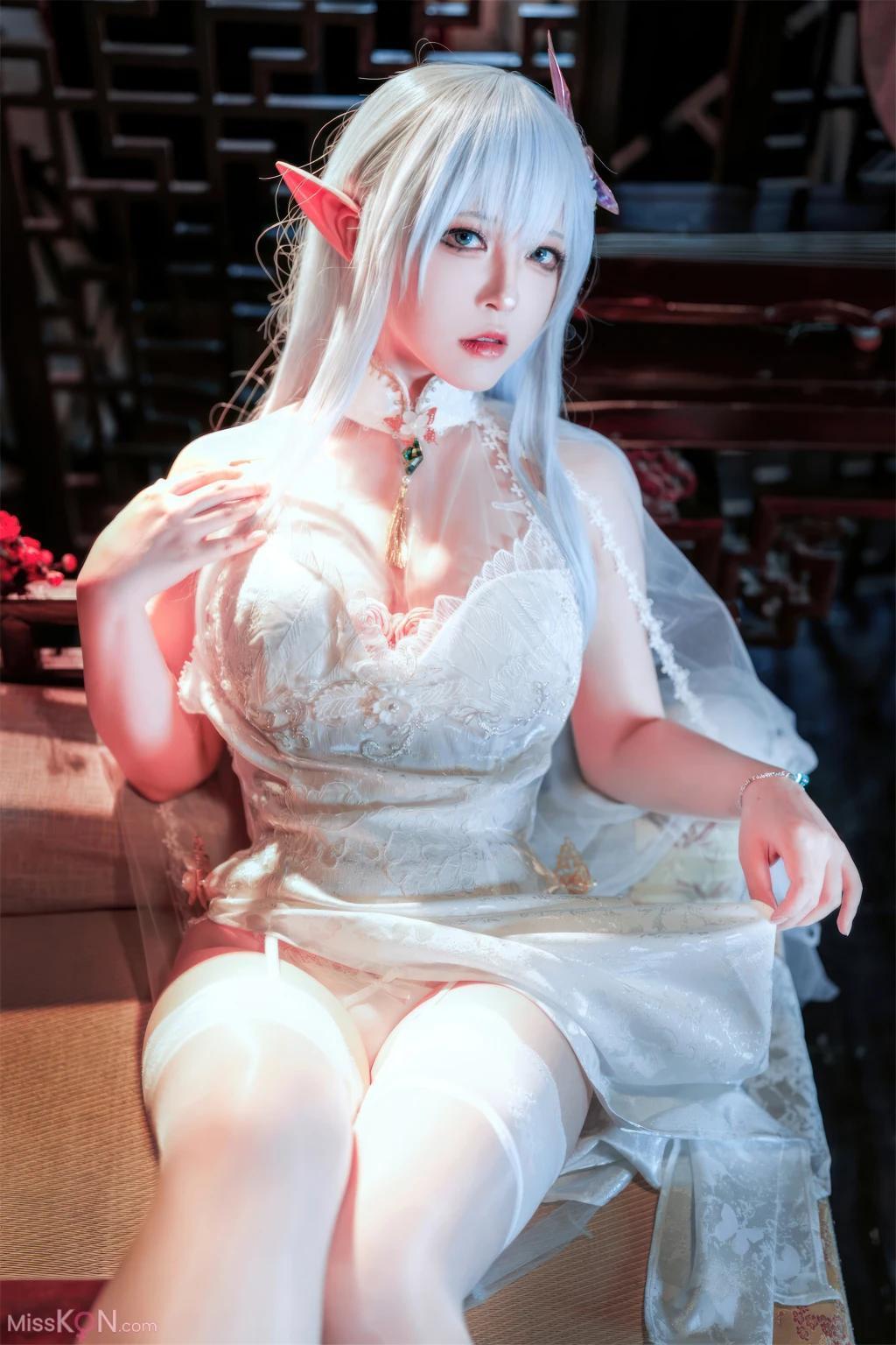Coser@半半子: 碧蓝航线 阿尔比恩旗袍 (47 photos )