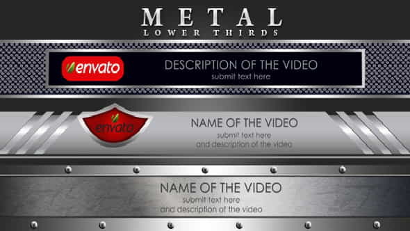 Metal Lower Thirds - VideoHive 2594958