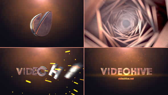 Cinematic Tunnel Logo Text Reveal - VideoHive 8768350