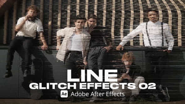 Line Glitch Effect 02 Ae - VideoHive 54273352