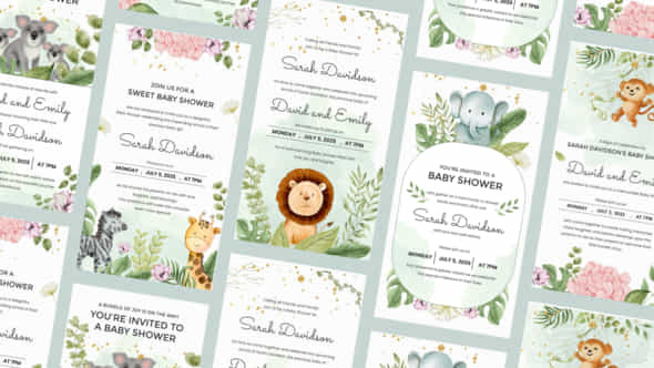 Baby Shower Invitation - VideoHive 45845634