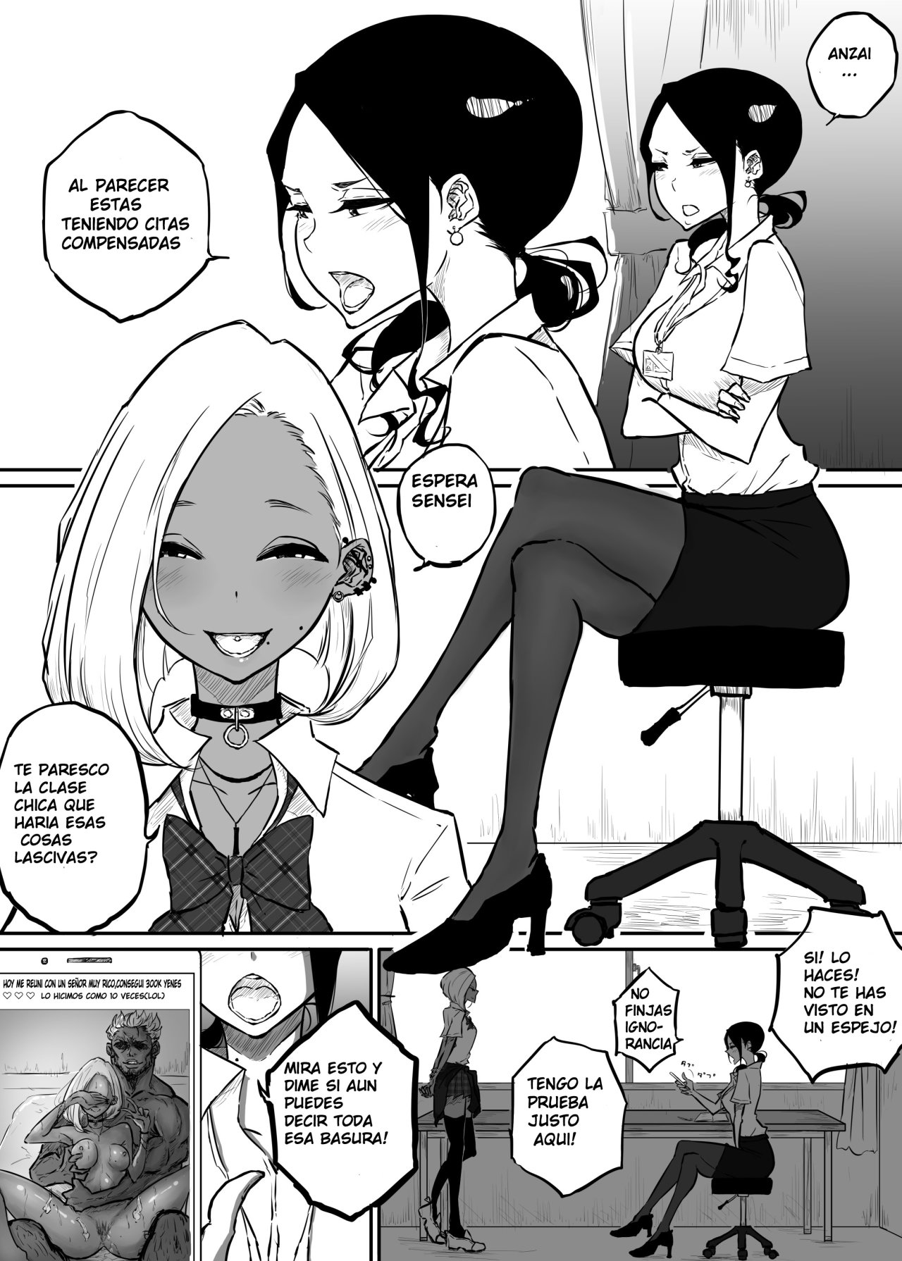 Sparta Sensei ga Oshiego no Bitch Gal 01 - 3