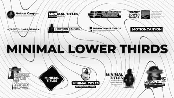 Minimal Lower Thirds. - VideoHive 34600257