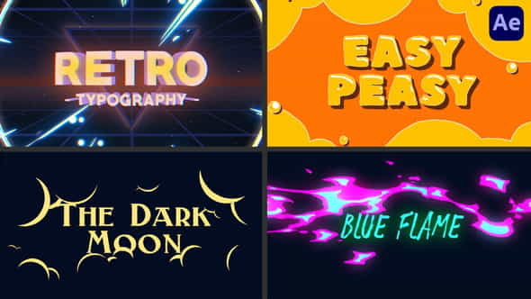 Cartoon Title Logo Reveal Animations - VideoHive 35587169